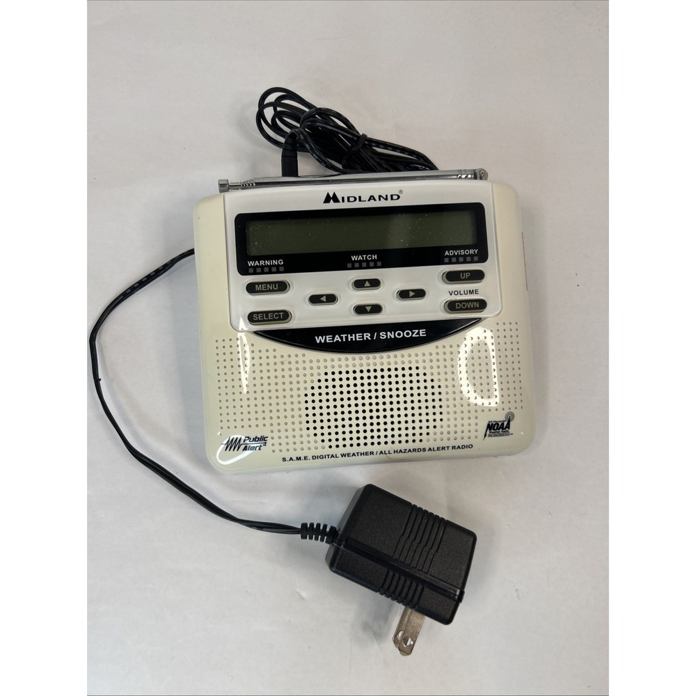 Midland WR-120 NOAA Weather Alert Radio S.A.M.E Digital Read